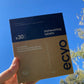 Close-up of Ecyo dishwasher tablets – compact, plastic-free formula for sparkling clean dishes